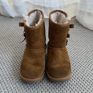 Koolaburra Brown Suede Fur-Lined Boots